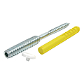 Vis de fixation acier zingué Top Roc PVC dans maçonnerie