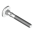 Vis alu pour penture tête ronde collet carré / Japy