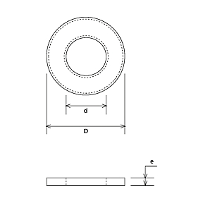Bague En Laiton N°4 Pour Paumelle - Diamètre Extérieur 13,5 Mm, Intérieur 7 Mm, Compatible Paumelle 160 Mm