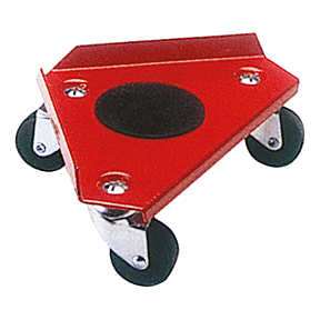 Coin Roulettes Rouge Jeu de 4 coins à roulettes - Chariot et diable
