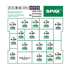 visuel3 Coffret 2445 vis à bois tête fraisée Torx acier zingué blanc