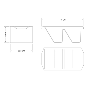 visuel3 Bac plastique double translucide 413/T