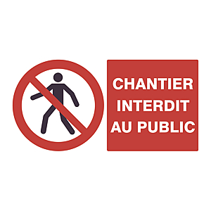 visuel1 Panneau d'incendie rouge