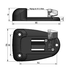 visuel2 Sabot réglable à bascule pour portail