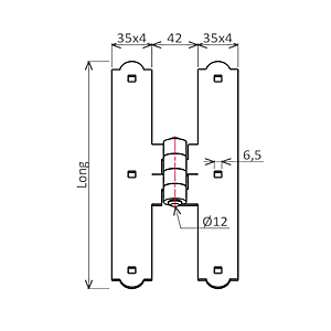 visuel2 Penture de milieu double festonnée