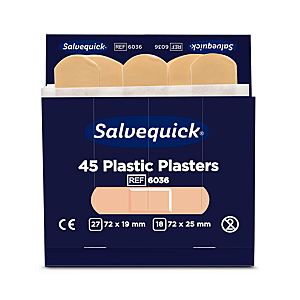 visuel1 6 paquets de 45 pansements plastiques Salvequick
