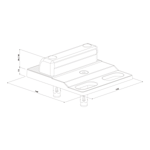 visuel2 Sabot réglable pour portail SABO