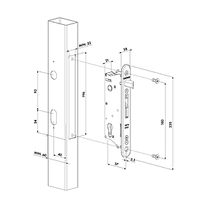 visuel6 Serrure à encastrer Sixtylock