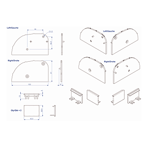 visuel2 Embout pour rail profil BO600RP