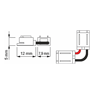visuel4 Connecteur d'angle universel pour 2 bandes