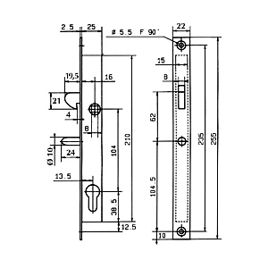 visuel2 Serrure à encastrer n°28 - F128250010
