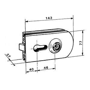 visuel2 Serrure en applique 9745R