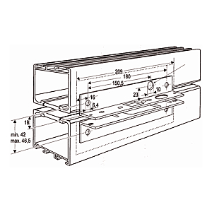 visuel3 Boîtier double pour montage en applique serrure et gâche
