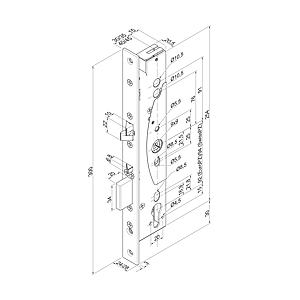 visuel2 Serrure à encastrer monopoint éjection auto + entrée contrôlée 309X