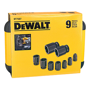 visuel2 Coffret 8 douilles à chocs 1/2'' DT7507-QZ