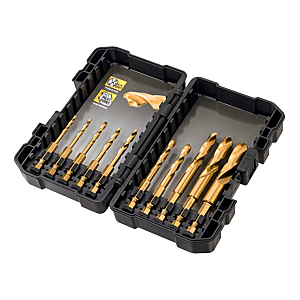 visuel1 Coffret 10 forets métal HSS-Tin pour visseuses à chocs