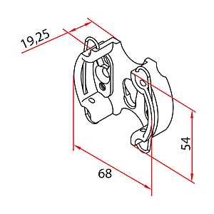 visuel1 Support pour moteur renforcé TM45