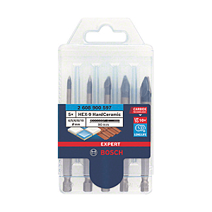 visuel1 Coffret 5 forets carbure pour céramique