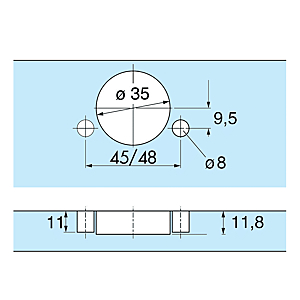 visuel2 Charnière optima centra 110°