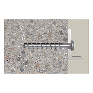 visuel2 Vis béton tête cylindrique bombée Torx acier zingué blanc