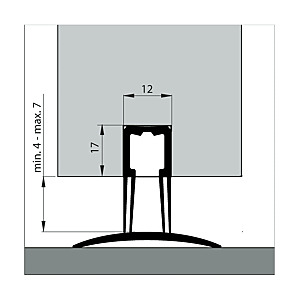 visuel3 Profil bas de porte double lèvres