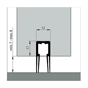 visuel2 Profil bas de porte double lèvres