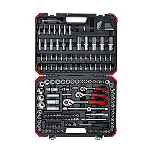 visuel2 Coffret 172 pièces avec 3 cliquets 1/2'' 3/8'' 1/4''