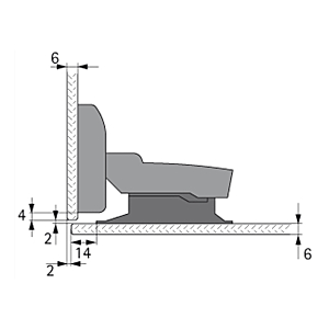 visuel5 Charnière pour porte verre Sensys 110° 9134990