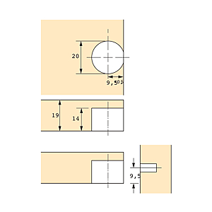 visuel2 Ferrure d'assemblage à excentrique 65513