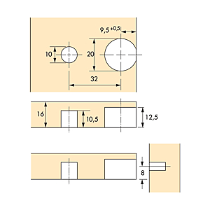 visuel2 Ferrure d'assemblage à excentrique 65525