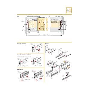 visuel3 Coté de tiroir sur coulisse à galet Multitech