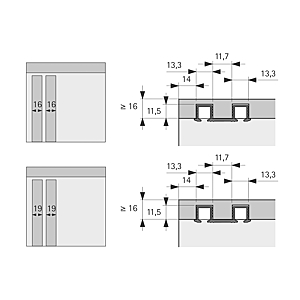 visuel3 Profilé de coulissage double Sysline S