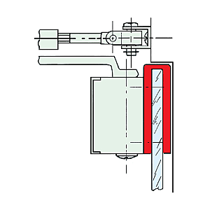visuel2 Etrier pour porte en verre pour HL 100 et HL 105