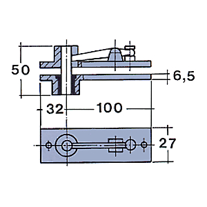 visuel2 Ferrure haute pour pivot double action
