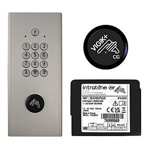 visuel1 Clavier à code Haussmann et lecteur de proximité Vigik+