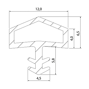 visuel2 Joint de porte TPE S 0680