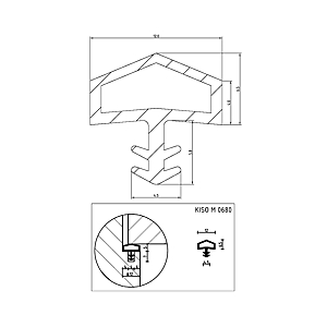 visuel1 Joint de porte intérieure PVC M0680