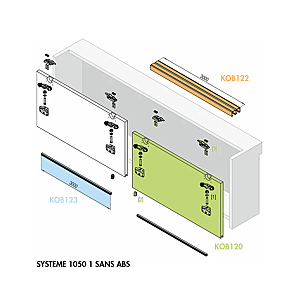 visuel2 Rail supérieur pour portes doubles