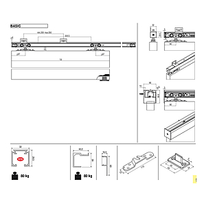 visuel2 Kit ABS pour porte coulissante 60 kg