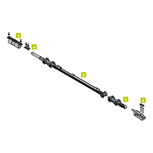 visuel1 Kit de porte coulissante avec amortisseur magnétique simple MAGNUS