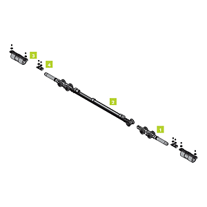 visuel1 Kit de porte coulissante avec amortisseur magnétique double MAGNUS
