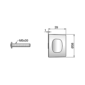 visuel4 Bouton de meuble 58.424