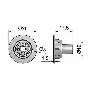 visuel2 Récepteur de bouton fixe