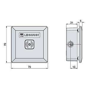 visuel1 Capot avant signal RFID Captura pour porte métallique