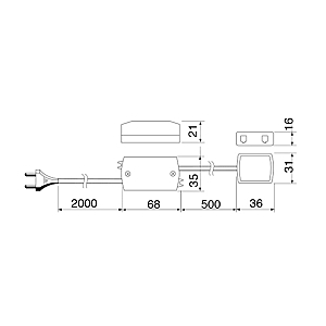 visuel2 Transformateur 12 V 6 W pour lampe Led Mini Corner et Emotion