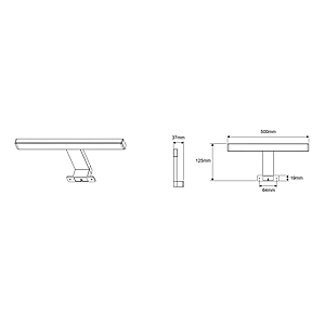 visuel3 Lampe à LED pour miroir Lilium