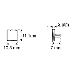 visuel2 Kit de 6 embouts d'extrémité pour profil Lite Track