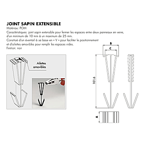 visuel2 Joint sapin extensible pour rail Defender 810