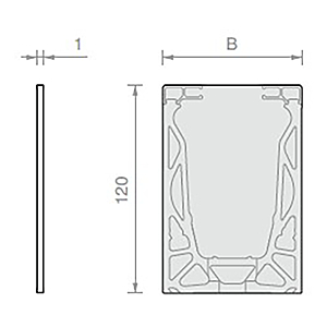 visuel3 Embout de finition ferme  pour profil Defender 810 LM
