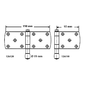 visuel2 Guide de porte bas intermédiaire sur charnière